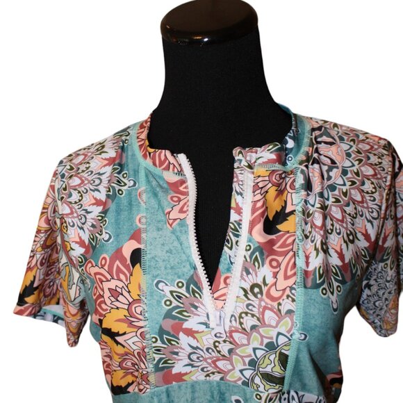 FALL SALE Caracilia Dress UV Protection Short Sleeve Wetsuit Swimsuit L - Picture 11 of 15